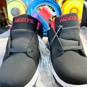 Heelys Kids Black and Red Sneakers with Wheels